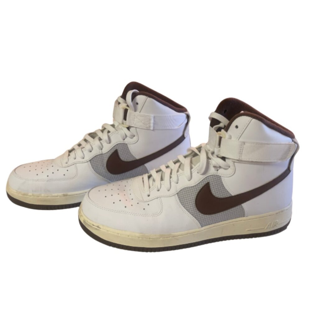 Men’s Nike Air Force 1 High '07 Vintage White/Brown, Size 14 - Picture 4 of 7